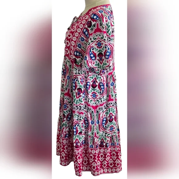Emory Rose Bohemian Multicolored Patterned Dress - Picture 7 of 9